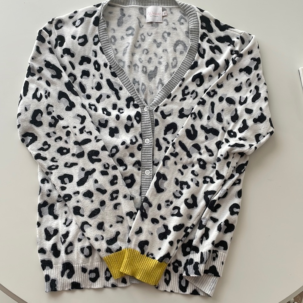 Whisper by Brodie Leopard Cardigan size XL